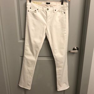 J. Crew Matchstick White Jeans